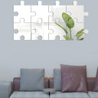 8pcs /Set Acrylic Square Puzzle Mirror Wall Sticker Home Decoration Soft Mirror — view 4