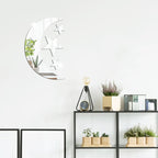 4pcs /Set Acrylic Moon Stars Mirror Wall Sticker Home Decoration Soft Mirror — Black