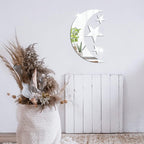 4pcs /Set Acrylic Moon Stars Mirror Wall Sticker Home Decoration Soft Mirror — view 7