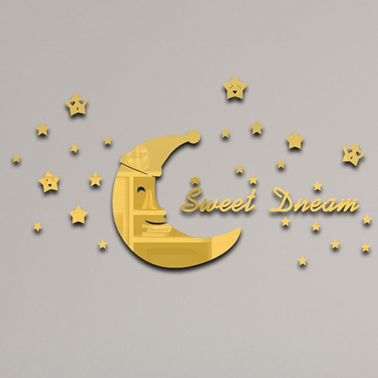 32pcs /Set Acrylic SweetDream Mirror Stereo Wall Stickers Home Decoration Soft Mirror — SweetDream