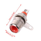 10pcs Small RCA Soldered Lotus Master AV Socket Audio Connector — Red