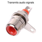 10pcs Small RCA Soldered Lotus Master AV Socket Audio Connector — view 3
