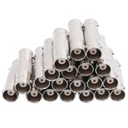 10pcs BNC Female To Female Straight Through Adaptor Surveillance Dual Pass-Through Connector