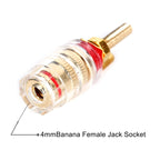 Medium Extended Transparent Terminal Block 4mm Banana Socket Audio Amplifier Junction Post