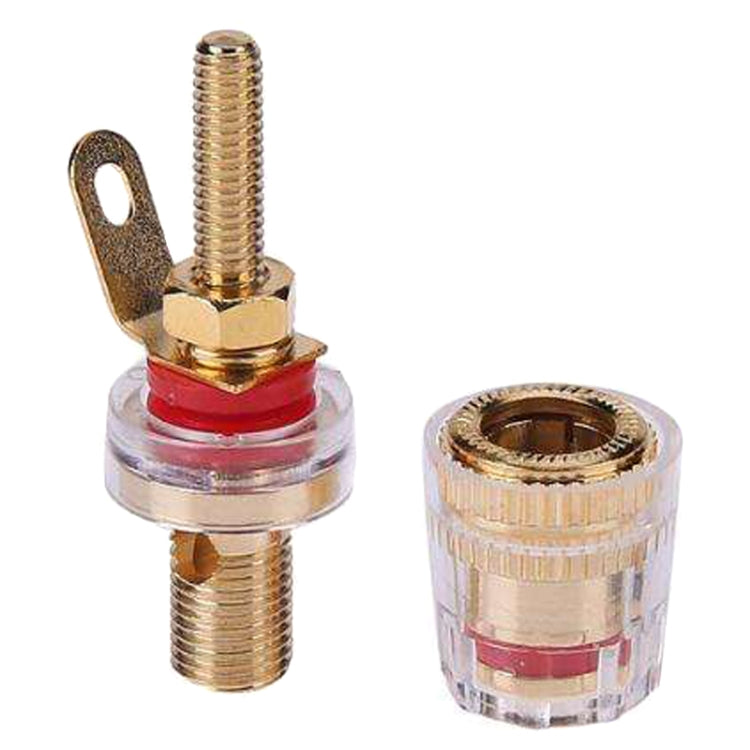 Medium Extended Transparent Terminal Block 4mm Banana Socket Audio Amplifier Junction Post