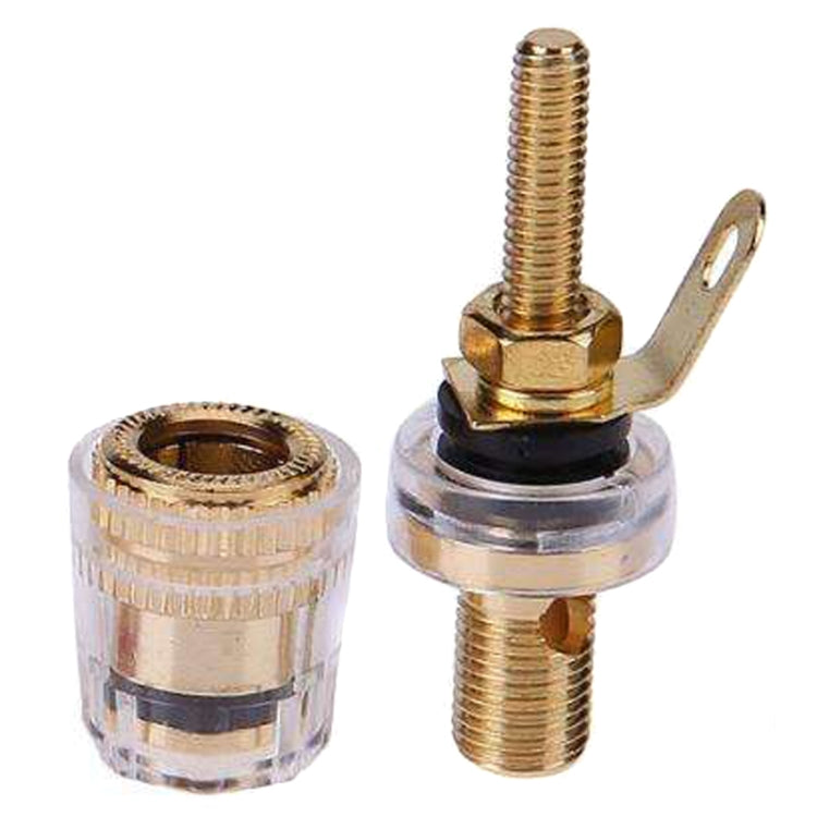 Medium Extended Transparent Terminal Block 4mm Banana Socket Audio Amplifier Junction Post