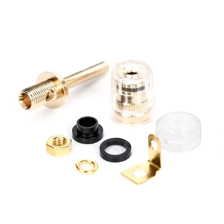 Medium Extended Transparent Terminal Block 4mm Banana Socket Audio Amplifier Junction Post
