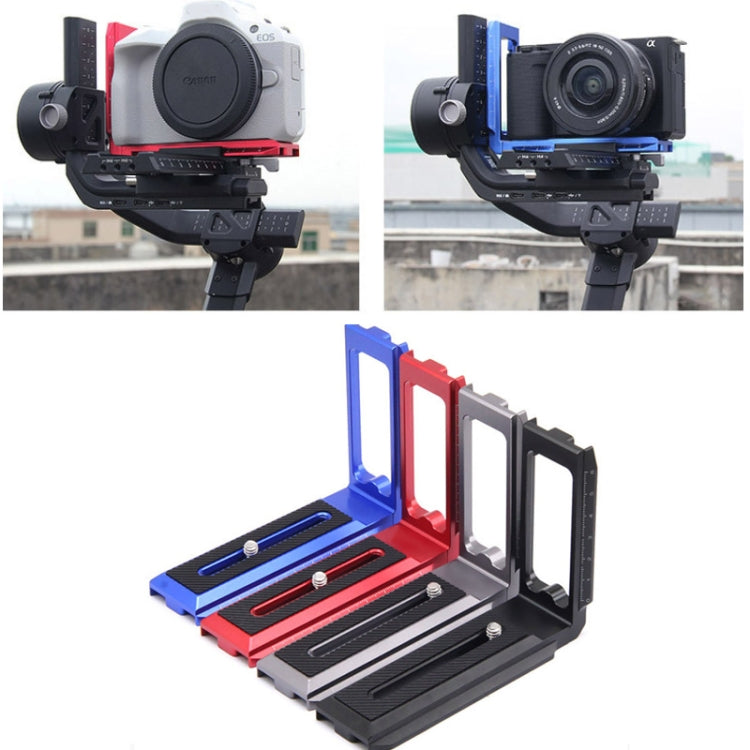 Universal Camera L Shape Bracket Quick Release Plate for Camera RSC2 / RS3 Stabilizers — L-440 Blue