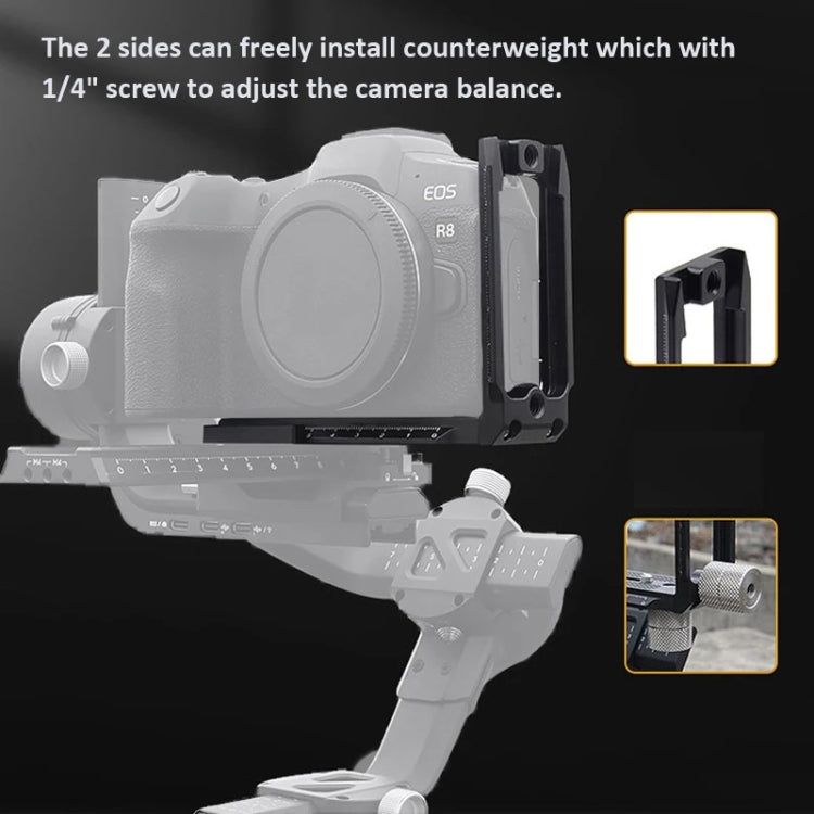 Universal Camera L Shape Bracket Quick Release Plate for Camera RSC2 / RS3 Stabilizers — view 13
