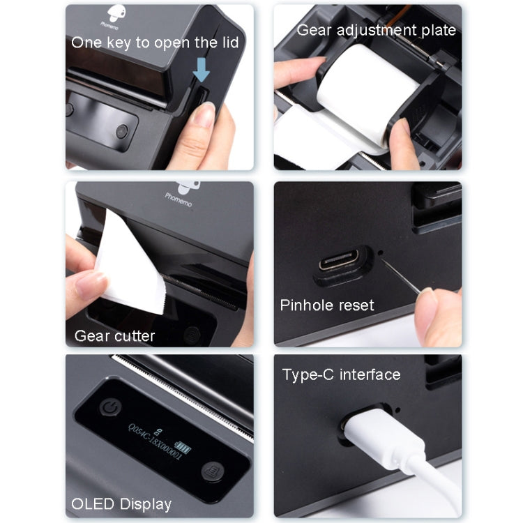 Phomemo M221 Thermal Wireless Label Printer Barcode Bluetooth Label Maker — view 6