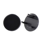 UK 3-Hole Baby Socket Protection Cover — Round Black