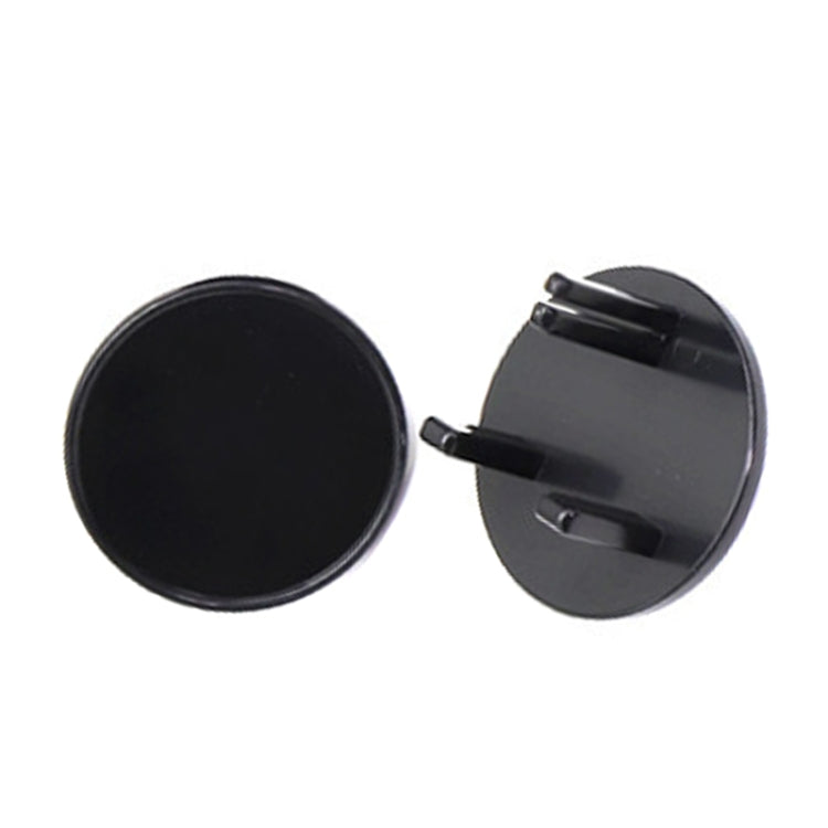 UK 3-Hole Baby Socket Protection Cover — Round Black