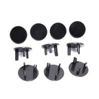 UK 3-Hole Baby Socket Protection Cover — Round Transparent