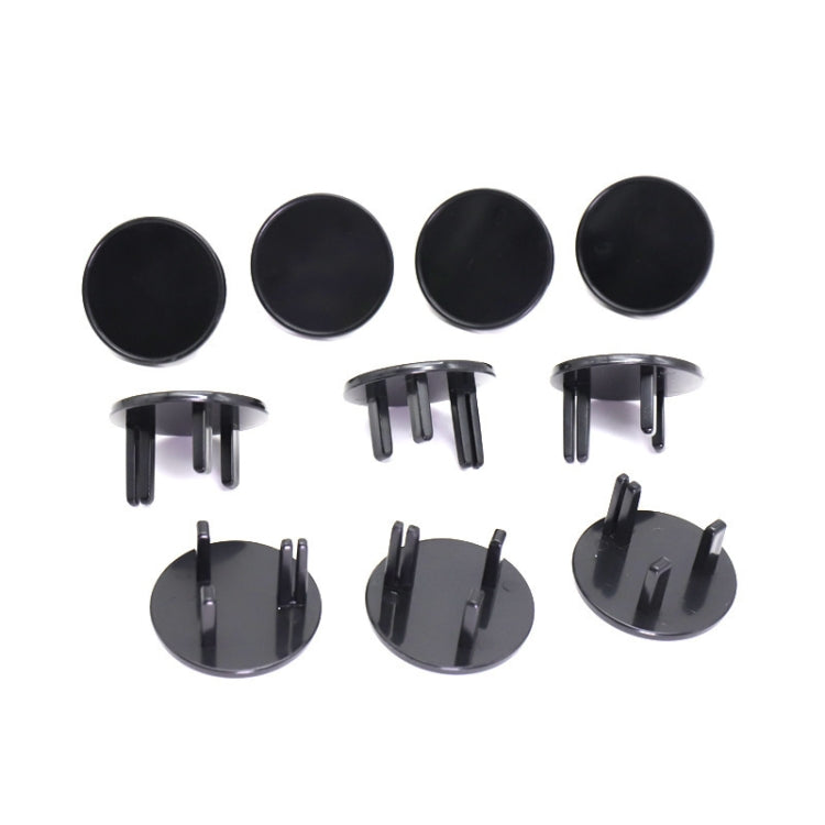 UK 3-Hole Baby Socket Protection Cover — Round Transparent