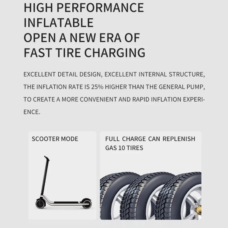 Multifunctional Portable Car Electric Wireless Tire Inflator Pump