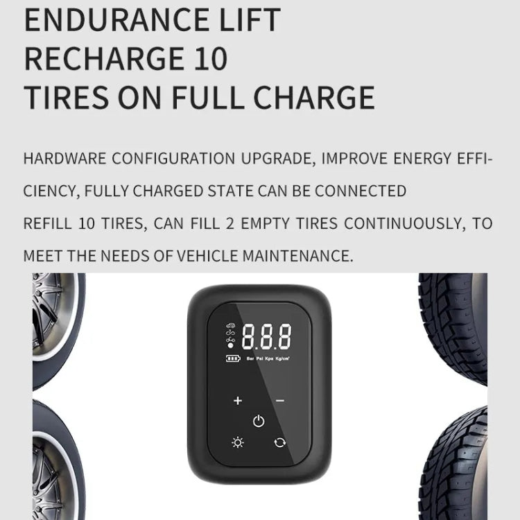 Multifunctional Portable Car Electric Wireless Tire Inflator Pump