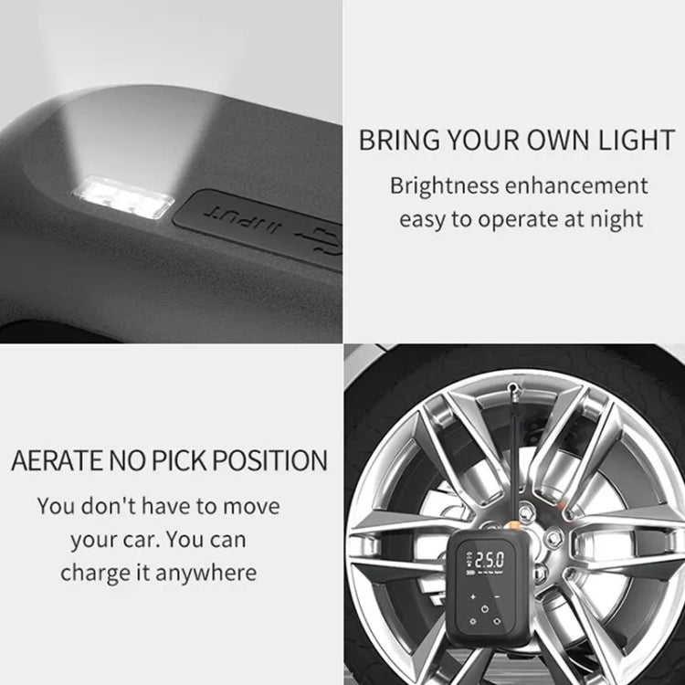 Multifunctional Portable Car Electric Wireless Tire Inflator Pump