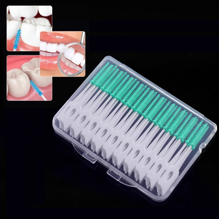 40pcs /Box Silicone Interdental Brushing Oral Cleaning Gap Brush