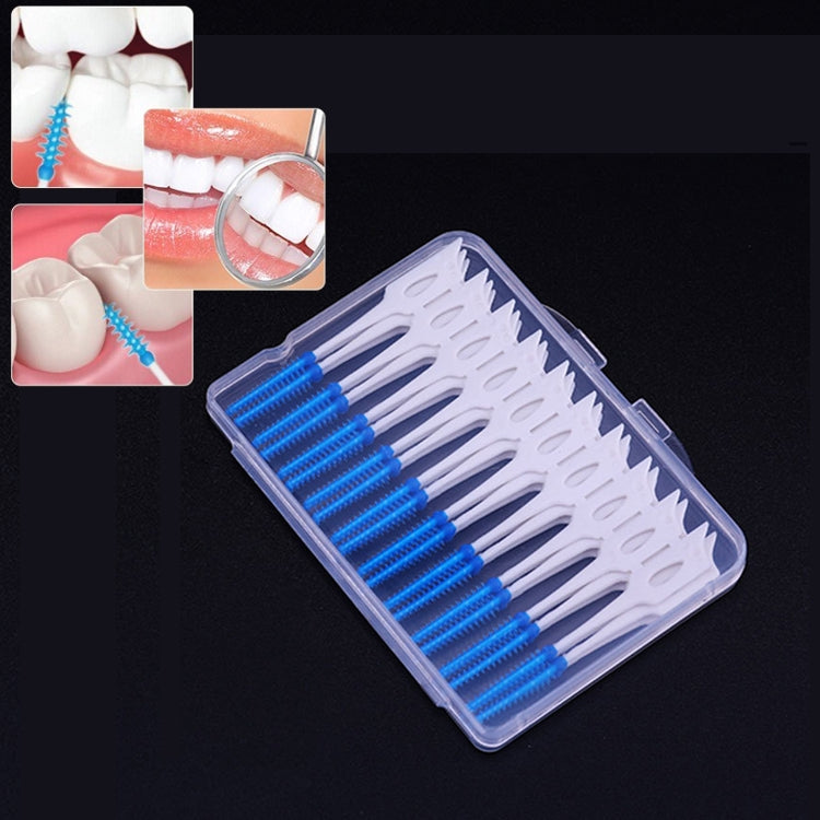 40pcs /Box Silicone Interdental Brushing Oral Cleaning Gap Brush