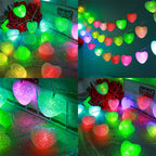 1.2m LED Love Flashing String Lights Waterproof Battery Box Decoration Lights — view 4
