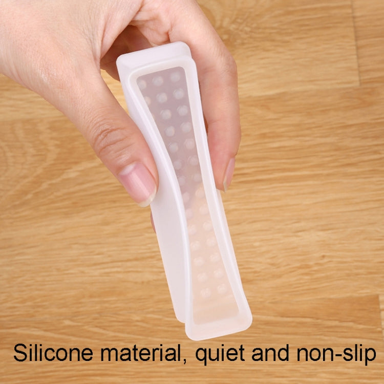 4pcs /Set Childrens Bed Feet Silicone Fixed Anti-Slip Mat Silent Wear-Resistant Bed Feet Protector — view 4