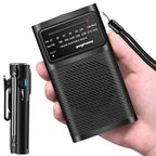 J-180 Portable Pointer FM/AM Two-Band Radios With Carrying Clip