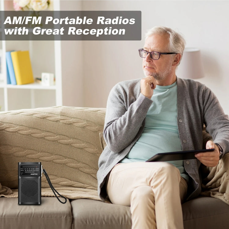 J-180 Portable Pointer FM/AM Two-Band Radios With Carrying Clip