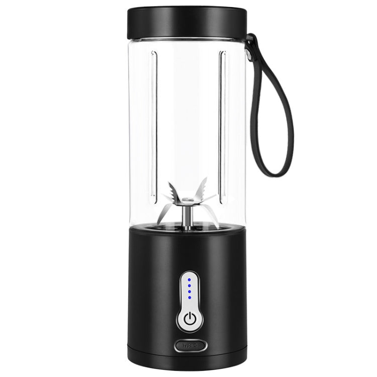 Portable Multifunctional USB Rechargeable Juice Extractor Cup Mini Electrical Juicer — Blue