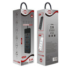 TB-T12 3000W 2m 4-USB Ports + 6-Jacks Multifunctional Flame-Retardant Socket With Switch — view 15