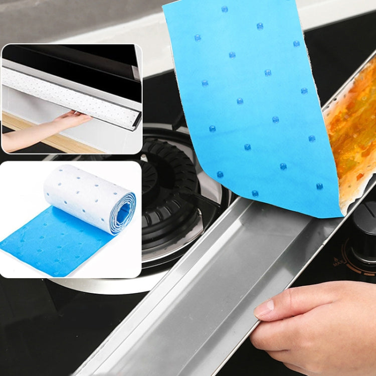 10pcs /Pack Disposable Oil Groove Suction Paper for Cooker Hoods — 7x90cm Thickened