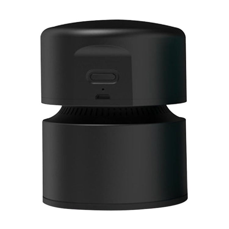 Desktop Mini Vacuum Cleaner USB Rechargeable Office Home Portable Paper Cleaner — Black