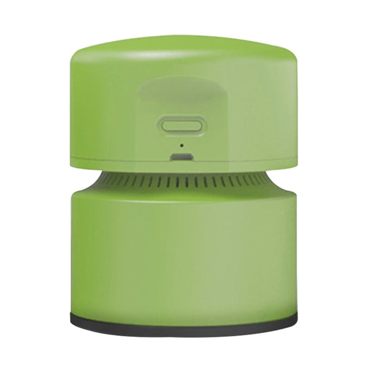 Desktop Mini Vacuum Cleaner USB Rechargeable Office Home Portable Paper Cleaner — Green