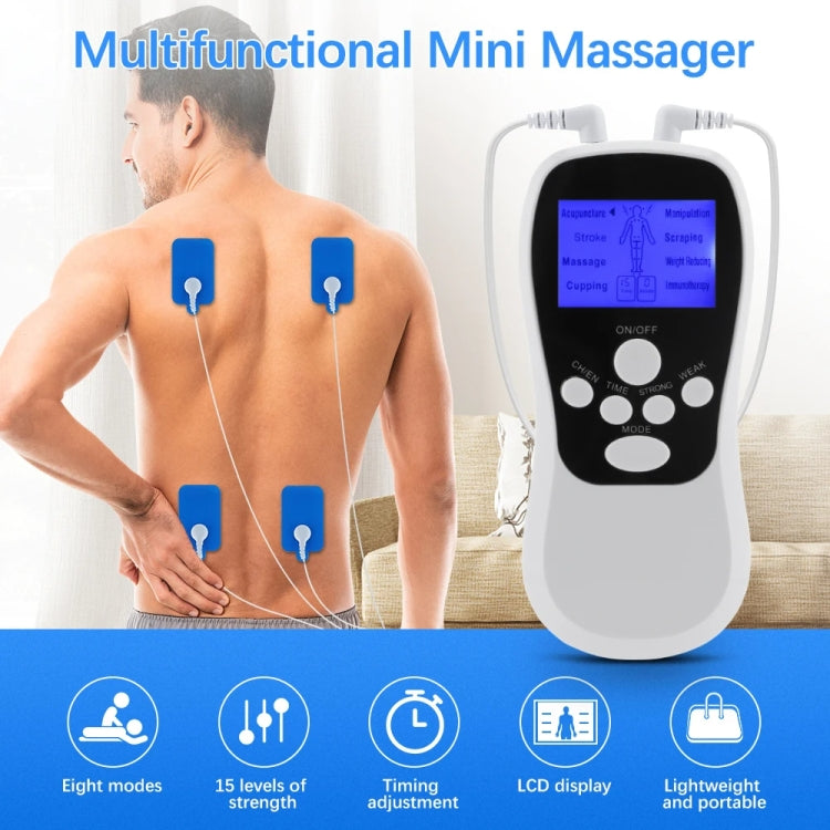 Multifunctional Low Frequency Pulse Meridian Physiotherapy Massage Instrument — Blue Upgrade