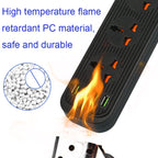 A03 2m 3000W 5 Plugs + 4-USB Ports Multifunctional Flame-retardant Socket with Switch — view 5