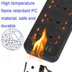 A07 2m 3000W 6 Plugs + 6-USB Ports Multifunctional Flame-retardant Socket with Switch — view 7