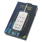 A07 2m 3000W 6 Plugs + 6-USB Ports Multifunctional Flame-retardant Socket with Switch — view 11