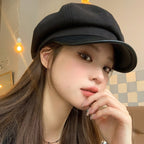 Women Beret Autumn Literary Retro Newsboy Hat Octagonal Girl Cap — view 7