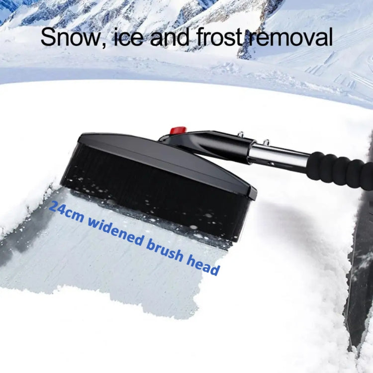 3-in-1 Car Snow Shovel Brush Kit Stainless Steel Retractable Ice Scraper
