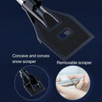3-in-1 Car Snow Shovel Brush Kit Stainless Steel Retractable Ice Scraper