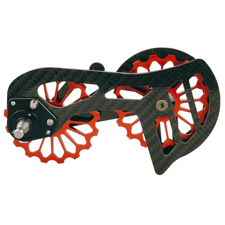 Carbon Fiber Guide Wheel For Road Bike Bicycle Bearing Rear Derailleur Guide Wheel Parts — SD6 Black