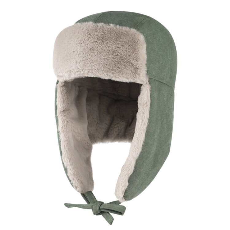 Windproof Padded Thickened Snow Hat Cold Protective Ear Hat — Khaki