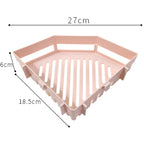 Triangle Shelf Kitchen Bathroom Toiletries Storage Rack — Khaki
