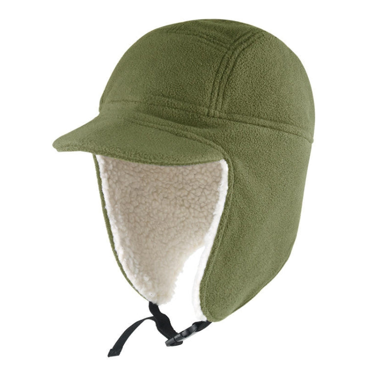 Winter Warm Windproof Hat Outdoor Protection Ears Thick Soft Eaves Duck Tongue Hat — Orange Red
