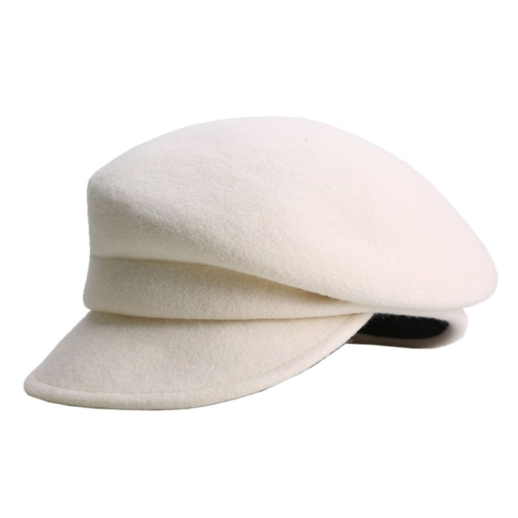 Autumn Winter Wool Beret Breathable Duck Tongue Cap — Adjustable