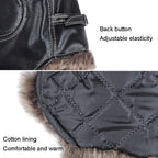 Autumn Winter Imitation Leather Outdoor Ride Hat Ear Protection Pilot Hat — view 10