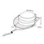 Retro Mountaineering Fisherman Hat Patching Sunscreen Hat Outdoor Cowboy Cap — One Size 55-59cm