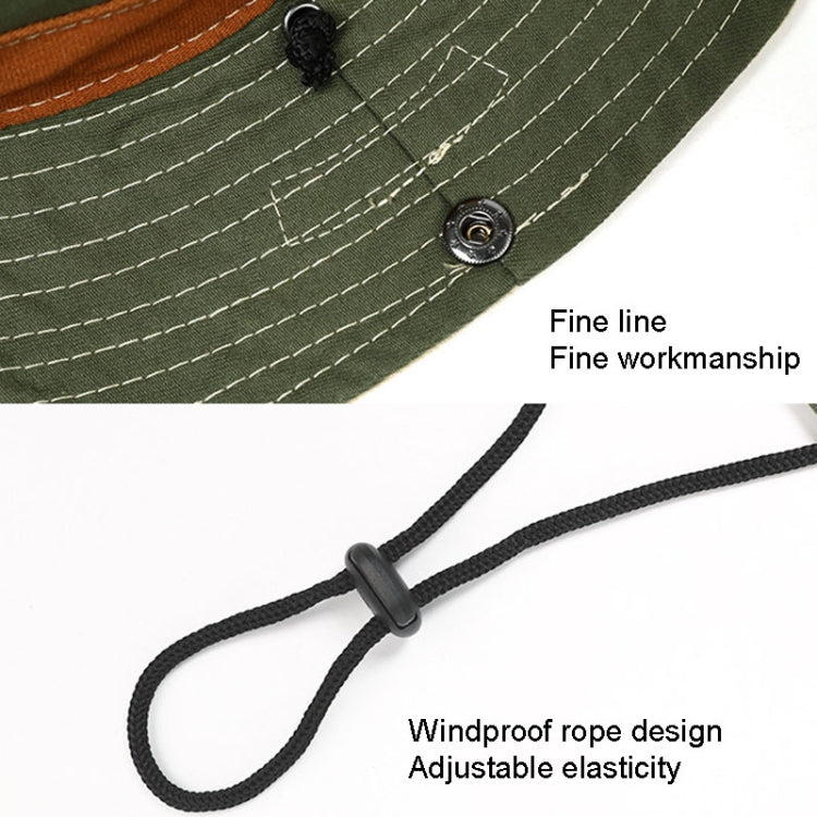 Retro Mountaineering Fisherman Hat Patching Sunscreen Hat Outdoor Cowboy Cap — view 4