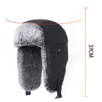 Outdoor Windproof Hat Winter Thickened Cotton Cap Warm Coldproof Riding Cap — 62-66cm (Orange)