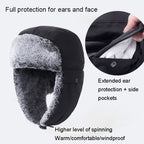 Outdoor Windproof Hat Winter Thickened Cotton Cap Warm Coldproof Riding Cap — view 10