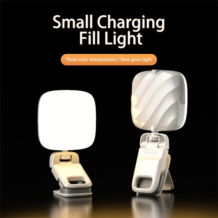 LED Mobile Phone Live Beauty Fill Light USB Charging Camera Pocket Light — Black